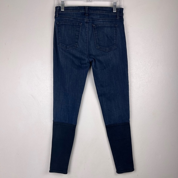 J Brand Snowbird Knit Cuff Skinny Jeans Dark Blue Size 28 Photo Ready - Picture 7 of 13